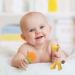 Silicone Baby Teething Toys Set - BPA-Free Banana & Giraffe Teether with Storage Case - Soothes Baby's Gums - Fruit Shape - 4 Pack - Buy Online on GoSupps.com
