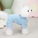 Izefia Dog Sweater - Fleece Winter Warm Pajama for Small & Medium Dogs | Cozy Twist Print Overall in Blue - Buy Online on GoSupps.com