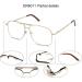 Shop Readers Metal Frame Square Aviator Style Geek Reading Glasses for Men - 3 Pack Gold 1.5 Diopters | International Shipping Available - Buy Online on GoSupps.com
