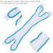 Breathable Anti-Snoring Sleeping Mask with Jaw Support Belt and Chinrest - Sky Blue Trim - Buy Online on GoSupps.com