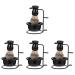 Beaupretty 4sets hair men rack husband men household stand comfortable friend Christmas fathers tool holder kit wear -resistant beard cup him and professional soap cords 11.5x8.5cmx4pcs blackx4st