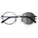 Cyxus Photochromatic glasses Blue light filter glasses men women round glasses frame UV 400 for free inside (black) 01-31Schwarz