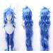 GZIRUE Gradient Blue Long Wavy Wig - Idia Shroud Cosplay Anime Costume with Wig Cap | International Shipping - Buy Online on GoSupps.com