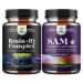 Bundle of Nootropic Memory Supplement for Brain Support - Vitamin B 12 Bacopa Monnieri Rhodiola Rosea DMAE Ginkgo Biloba and Pure SAM E Supplement 150mg - Nootropic Same 150mg Per Serving for Memory