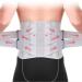 Adjustable Back Bandage for Pain Relief | Breathable Lordosis Belt for Sciatica & Waist Support | Men & Women | Medium Light Gray - Buy Online on GoSupps.com
