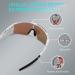 BangLong Polarized Cycling Sunglasses with 3 Interchangeable Lenses - White Blue - Buy Online on GoSupps.com