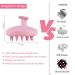Serker Scalp Massage Brush - Silicone Shampoo Brush for Hair Growth Dandruff Reduction & Head Massage (Wet & Dry) - Pink - Buy Online on GoSupps.com