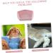 CORHAD Rabbit Toilet Pet Toilet Supply Triangle Potty Trainer Pet Training Toilet Pet Potty Ceramics Pink 30X26X12.5cm Pink - Buy Online on GoSupps.com