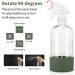 HOMBYS 16oz Glass Spray Bottles with Silicone Sleeve - Refillable Containers (2 Pack) Green Blue - Buy Online on GoSupps.com