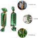 Alipis 144 Pcs Christmas Candy Pack Christmas Tree Ornaments Holiday Mini Candy Boxes Pendants Foam + Wire Assorted Colorx2pcs 8X1.5CMx2pcs - Buy Online on GoSupps.com