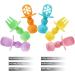 Pandaear 6 Pack Silicone Baby Cutlery Set | Baby Led Weaning Fork & Spoon | Perfect for 4 Months+ | Safe & Easy Dining Accessories - Buy Online on GoSupps.com