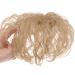 Human Hair Topper Curly Wavy Toupee Clip in Hair Extensions Hairpieces Hair Replacement with Bangs for Women