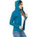 AH JOEAH Women's Hoodie Jacket - Teal Large | Full Zip Up Slim Fit Activewear Sweatshirt - Buy Online on GoSupps.com