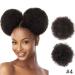 Inch High Afro Puff Synthetic Hair Bun | Kinky Curly Clip-In Extensions | Drawstring Ponytail for Women - #4 (2 Pcs) - Buy Online on GoSupps.com