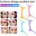 MCAORI 6 in 1 Silicone Eyeliner Makeup Stencils Wing Tips Reusable Washable Aid Eyebrow Pencil Quick Stencil for Shape Eyebrows - Buy Online on GoSupps.com