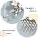 Latious Silver Flower Bridal Hair Comb | Pearl Hair Clip for Wedding Bride - Floral Hair Piece Accessory for Women & Girls - Buy Online on GoSupps.com