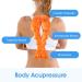 Cliunt Relief Trapezius Stretcher & Trigger Point Massage Device - Upper Back & Neck Pillow for Relaxation - Orange - Buy Online on GoSupps.com