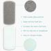 Buy Cuhza Double-Sided Pumice Stones - Effective Foot Care for Hard Skin | 2 Pack Pedicure Stones for Smoothing & Peeling - White Gray - Buy Online on GoSupps.com