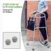2 PCS Precut Walker Tennis Ball for Furniture Legs and Floor Protection Heavy Duty Long Lasting Felt Pad Covering Grey - Buy Online on GoSupps.com