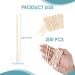 200 Wooden Sticks Set | Disposable Spatula for Eyebrows Lips & Face | Essential Makeup & Waxing Accessories - Buy Online on GoSupps.com