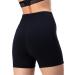 Women's High Waist Yoga Shorts - Opaque Fitness Leggings with Cell Phone Pocket - Black Short Sports Pants for Running & Jogging - Buy Online on GoSupps.com