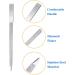 Terberl 8 Pack Diamond Nail Files - Stainless Steel Double Sided Files for Salon & Travel - 7 Inch - Men and Women - Buy Online on GoSupps.com