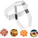 Milisten 10 Pcs Biscuit Mold Mini Cake Molds Chocolate Mold Dessert Baking Mold Cakesicles Mold Mini Cookies Metal Fondant Frame Jelly Moulds Stainless Steel Cake Candy 7.5X4.2X2.4CMx2pcs Silverx2pcs - Buy Online on GoSupps.com
