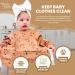 Yum Yum's Waterproof Silicone Baby Bibs with Long Sleeves | Coverall Bib for Infant Weaning | Panda Paws Design | 6-12 Months | Toddler Apron - Buy Online on GoSupps.com
