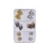 W-LOVNEST Skull Nail Charms Skull 3D with s Vintage Alloy Skeleton Hand Nail Design Jewelry Nail Decor 6 Grid