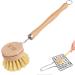 Dish Scrub Brush - Kitchen Scrub Brush | Solid Dish Scrubber Brush with Wear-Resistant Sisal Material Bristles and Design for Pot Ruftup - Buy Online on GoSupps.com