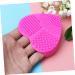 Cabilock Silicone Tool Brush Cleaner Mat Brush Cleaning Pad Brush Washing Mat Makeup Brush Cleaning Tool Heart-shaped Cleaning Supplies 8X8.5cm Rosy - Buy Online on GoSupps.com