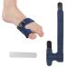 Agate toe clasp multiple adhesive toe fracture mixer hallux valgus correction rails toe protection injury support clasp toe straightener bale corrector for men and women (blue)