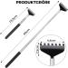 Vocibo Back Scratcher Set - 2 Stainless Steel Back Scratchers for Head & Body Massage - Pull-Out Design (Black) | International Shipping - Buy Online on GoSupps.com