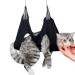 Qrity 1 piece of cat care pocket hammocks dog care dog care hammock set with s hook for fur care dogs and cats nail cutting black-S S black black