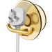FECFUCY Plug Holder & Cable Organizer - Drill-Free Key & Bathrobe Hook for Kitchen & Bathroom | Transparent Brown Storage Solution - Buy Online on GoSupps.com