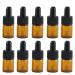FIOERDTUIE 20pieces Eco-friendly Mini Dropper Bottle Easy To Clean And Refill For Essential Oils Portable Dropper Bottle Glass 5ml