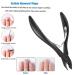 FERYES 1/2 Jaw Cuticle Cutters - Professional Stainless Steel Nail Cuticle Clippers in Black - Buy Online on GoSupps.com