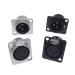 XLR metal socket YS145 YS146 Male Female 3 Pin for microphone connection YS145BG YS146BG 1pc (Color : Black Female) Black