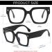 NIDOVIX Oversized Blue Light Glasses for Men & Women | Retro Thick Frame Eyeglasses - 50mm Fashionable Computer Glasses - Buy Online on GoSupps.com