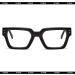 Trendy Fashion Square Glasses for Women & Men - Thick Frame Computer Eyeglasses with Clear Lens - Black Frame 65mm - Buy Online on GoSupps.com