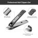 Black Nail Clippers Set  Ultra Sharp Sturdy Stainless Steel Fingernail and Toenail Clippers with Curved Blades for Ingrown Nails  2 pcs Black 2 - Buy Online on GoSupps.com