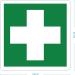 Pubblimania First Aid Box - Robust PVC Self-Adhesive Indoor/Outdoor Use (12x12 cm) - International Shipping Available - Buy Online on GoSupps.com