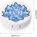 Lotus Crystal Cute Contact Lens Case - Portable Round Storage Box Kit with Mirror for Daily Outdoor Travel - Buy Online on GoSupps.com