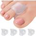 Gel Toe Separators for Overlapping Toes 4 PCS Bunion Big Toe Straighteners Thumb Tail Finger Ring Nursing Pad Split Toe Corrector Fixator for Hallux Valgus Correctior Hammer Toe Relieve Pain (L)