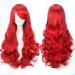 ColorfulPanda Charming Long Red Curly Full Wavy Hair Wig Anime Cosplay Halloween Costume Party Synthetic Wigs for Women
