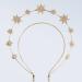 GFLPO Halo Crown Headpiece - Celestial Crystal Gold Goddess Crown for Women - Boho Bridal Wedding Tiara - Buy Online on GoSupps.com
