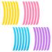 12 Pairs Lash Lift Pads Covers Tool Silicone Ribbon Tape Eyelash Lift Rods Shields Lifting Silicone Pads Stripe Lash Perm Eyelashes Curlers Roller Soft Stripes Lash Lift Tool