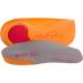 PRO 11 WELLBEING 1 Pair of Ultra Slim Fitting 3/4 Orthotic Insoles with Poron Heel Cushion Plantar Fasciiits Releif (XS 3/4.5 UK Orange) XS 3/4.5 UK Orange - Buy Online on GoSupps.com