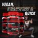 Buy Vegan Pre Workout Gummies - Strawberry Flavor - Boost Energy & Focus - 60 Count - High Performance Chewables - Buy Online on GoSupps.com