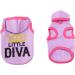 Amaone Dog Coat for Chihuahua - Leopard Bowknot Jacket for Small Dogs - Stylish Knit Pet Clothing in Rosa & Purple - Buy Online on GoSupps.com